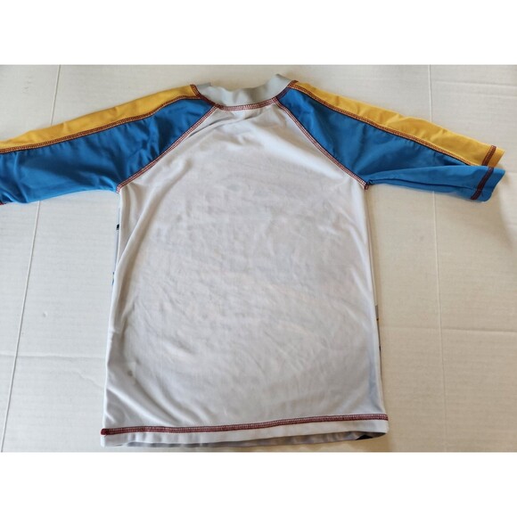 Disney Store Cars Lightning McQueen Rash Guard Swim Shirt Boy Size 7 / 8 - Picture 5 of 7